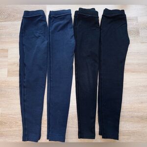 Crewcuts Girls Navy and Black Leggings Lot